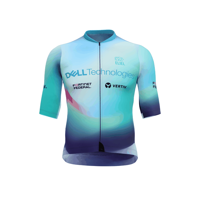 Dell Technologies blue gradient performance jersey